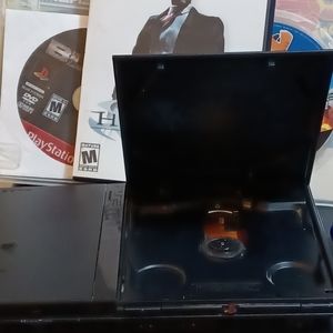 Slim aystation 2 controller and three games